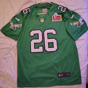 NFL Super Bowl LIX Kelly Green #26 jersey
